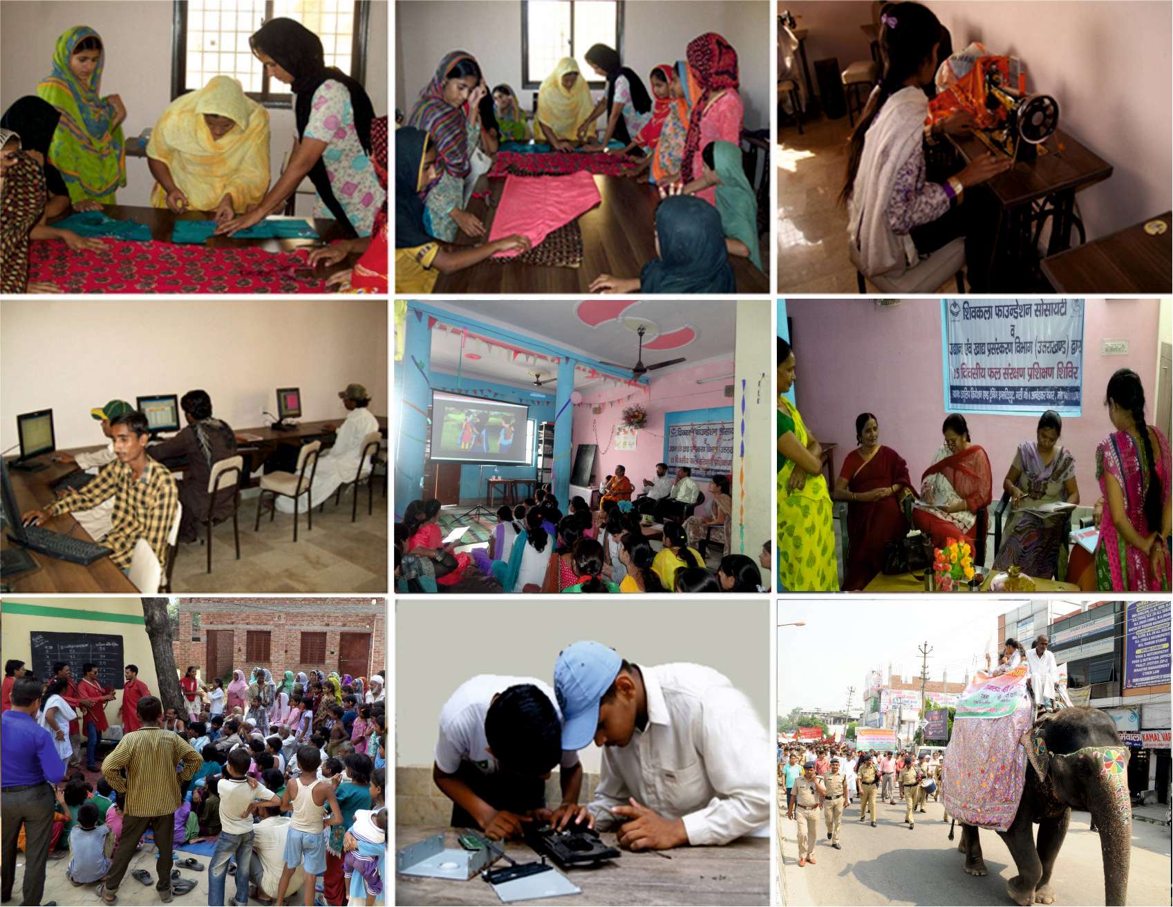 Community education, women empowerment, vocational training and social development activities by Shiv Kala Foundation Society