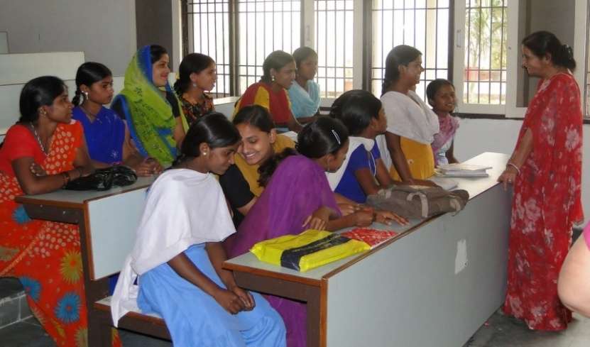 Women participating in an educational session